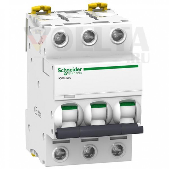Автоматический выключатель iC60L, 3-полюсный, 16 А, характеристика MA Schneider Electric A9F90316