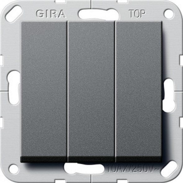 Gira 284428 System55 кнопка, клавиша 10А, цвет:антрацит