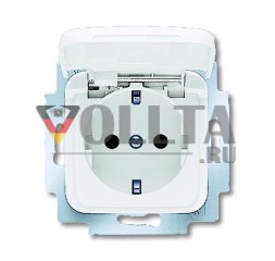 Busch-Jaeger 20 EUKB-214 розетка SCHUKO®, с откидной крышкой, альпийский белый