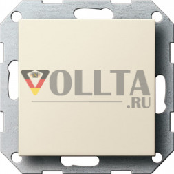 Gira 026801 System55 Заглушка, цвет: кремово-белый, тон:глянец