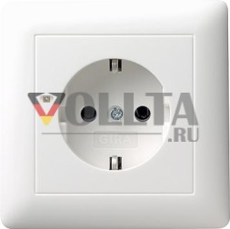 Gira 044027 SCHUKO розетка на всю пластину Standard 55 чисто-белый матовый