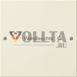 Gira 220101 комплект клавиш 1-позиционный, с надписью System 55 кремово-белый