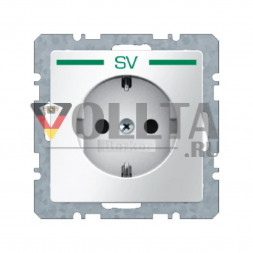 Berker 47436039 Q1 SCHUKO-розетка 16А, со штампом SV