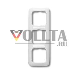Busch-Jaeger 1723 NS-214 рамка крышки, 3-сторонняя рамка альпийский белый