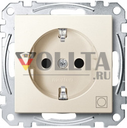 Schneider серия: Merten MEG2351-0444 System M SCHUKO-розетка 16А, c символом сушилка цвет: кремово-белый, тон: матовый
