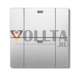 Busch-Jaeger 6732-866 Настенный передатчик WaveLINE, 2 канала, нержавеющая сталь