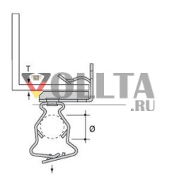 ABB Stotz-Kontakt 7TCA084030R1174 EH814-GM4757 Несущий зажим