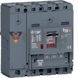 Автоматический выключатель Hager HNS041GC h3+ P160 4P4D 40A 40kA