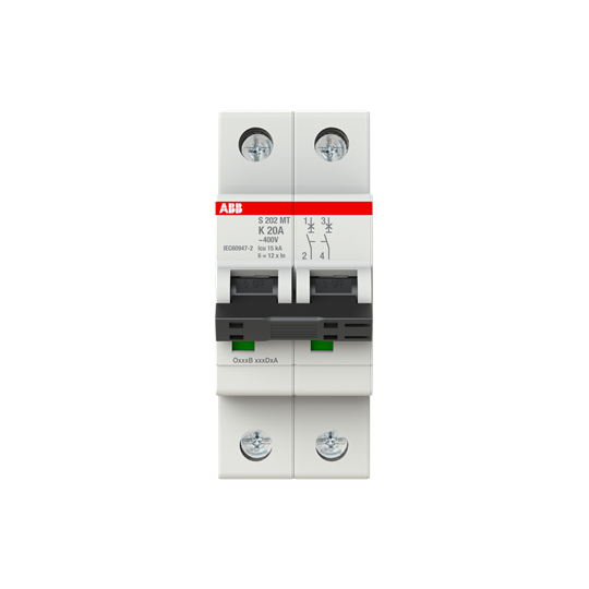 Автоматический выключатель ABB Stotz-Kontakt 2CDS272445R0487 S202MT-K20 K-Char.10kA 20A 2P