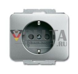 Вставка розетки Busch-Jaeger 20 EUCKS-266 SCHUKO®, с повышенной защитой контактов, титан