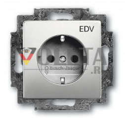 Busch-Jaeger 20EUCKS/DV-866 Pur Edelstahl SCHUKO-розетка 16А,