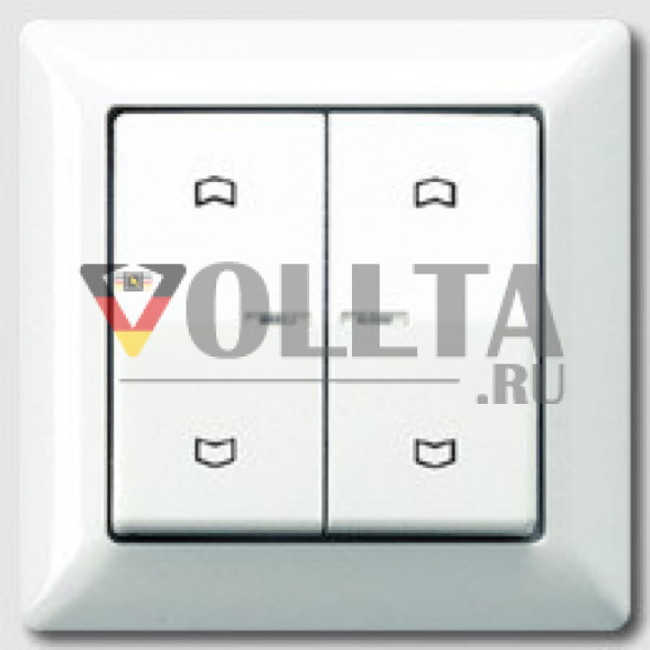 Jung AS590-5KO5MP AS500 KNX  двойная кнопка  полная плата цвет: кремово-белый