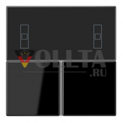 Комплект кнопок Jung LS4093TSASW 3-позиционный, комнатный контроллер F40, серия LS, черный