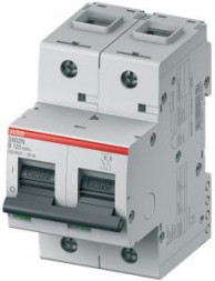 ABB Stotz-Kontakt S802N-B16, высокопроизводительный автоматический выключатель, 16A, B, 400 В переменного тока=Icu 36kA, 690 В переменного тока=Icu 4.5kA, 2P, 2CCS892001R0165