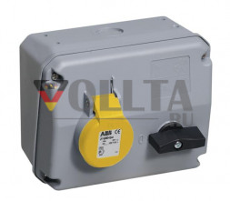 ABB Stotz-Kontakt 316MHS11, Переключаемая настенная розетка, 16 A 11h, IP44, 3P+E, 2CMA167635R1000