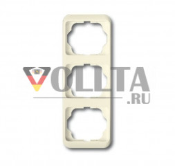 Busch-Jaeger 1733-22G Alpha рамка,3 группы, вертикальная, цвет:слоновая кость