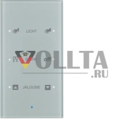Berker 75143134 Стеклянный сенсор 3-стороннее комфортное стекло, алюминий Berker TS сенсор