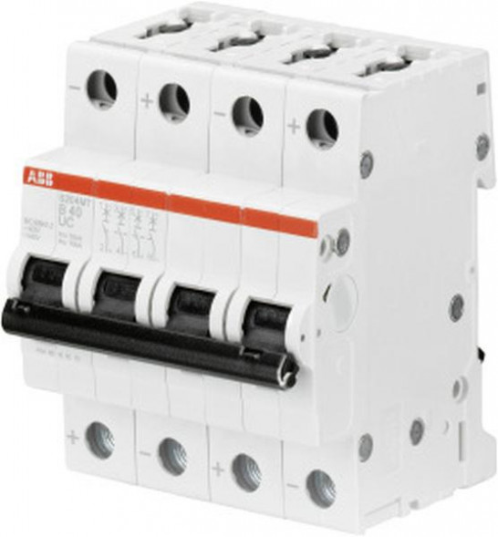 Автоматический выключатель ABB Stotz-Kontakt S204MT-C63UC C63A 4-полюсный, 10 кА, 2CDS274065R0634