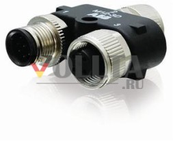 ABB Stotz-Kontakt M12-3A, Y-образный разъем с соединениями M12 для последовательного подключения защиты от аварий, 2TLA020055R0000