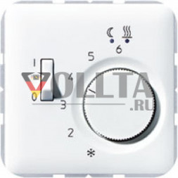 Jung FTRCD231SW CD500 Терморегулятор теплого пола замыкающий контакт 10А, цвет: черный