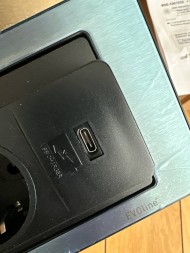 EVOline BACKFLIP нержавеющая сталь. 2 роз. USB-C-Charger. EAN: 4044657035349