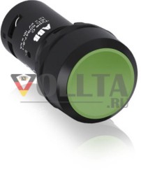 Контакт ABB Stotz CP11-10G-11, плоская кнопка без фиксации, зеленый, 1НО+1НЗ, отпечаток I, 1SFA619110R1072