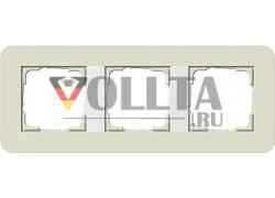 Gira 0213417 рамка 3f Gira E3 песочный/чисто-белый