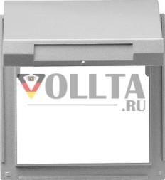 Gira 065465 рамка-адаптер с откидной крышкой Gira TX_44 (WG UP) цвет алюминий