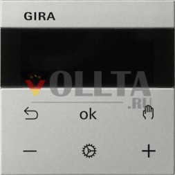 Gira 5394600 S3000 RTR BT System 55 комнатный терморегулятор из нержавеющей стали