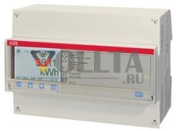 ABB Stotz-Kontakt A43 512-100, трехфазный счетчик A43 512-100, RS485 platinum, 3 фазы, прямое подключение 80A, 2CMA170531R1000