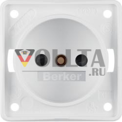 Berker 961942502 розетка без защитного контакта полярно-белый матовый вставки Integro