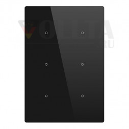 BESKNX PL126200 KNX кнопочный сенсор Cubik-V basic | 6-канальный | черный