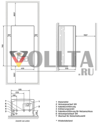 Электрический котёл Vaillant eloBLOCK VE 28 кВт — настенный отопительный котел 0010023697