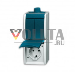 Busch-Jaeger 2601/5/20EW-53-503 Ocean SCHUKO-розетка цвет:серый