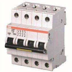 ABB Stotz-Kontakt S204P-K6, Автоматический выключатель K-Char., 25 кА, 6 А, 4П, 2CDS284001R0377