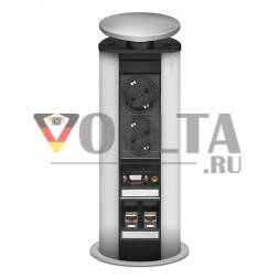 EVOline Port Multimedia / 2x питания / VGA / Аудио / 2x данных