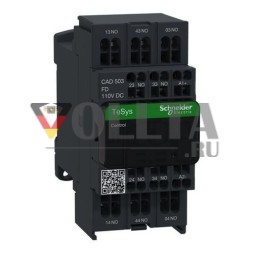 Контактор Schneider Electric CAD503FD 5S 110 В постоянного тока