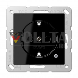 Jung A520KOSW A500 SCHUKO-розетка  16А, цвет: черный