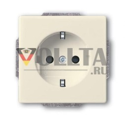 Вставка для розетки Busch-Jaeger 20 EUCKS-82 SCHUKO®, с повышенной защитой контактов, цвет слоновая кость