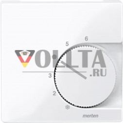 Schneider серия: Merten 534725 System M Регулятор температуры помещения, крышка, цвет:белый, тон:глянец