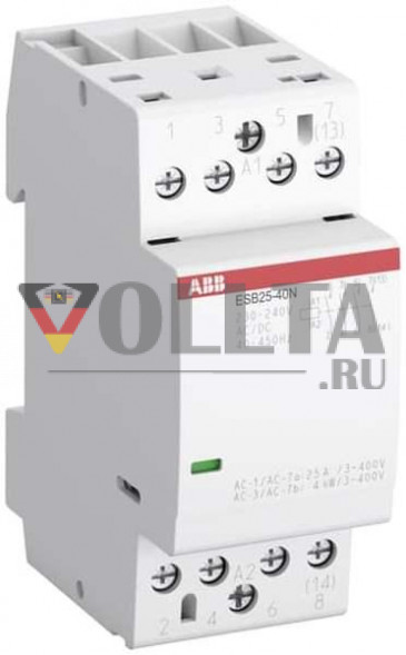 Busch-Jaeger 4TQB113314R0000 VI254001 4S/0O 24 В переменного/постоянного тока КОЛ-ВО 6 установочный контактор