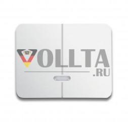 Busch-Jaeger 6545-24G Alpha Клавиша для 2-канального светорегулятора, крышка, цвет: алебастр