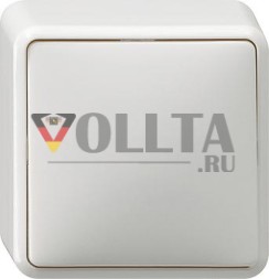 Gira 010613 клавишный переключатель накладной, чисто белый