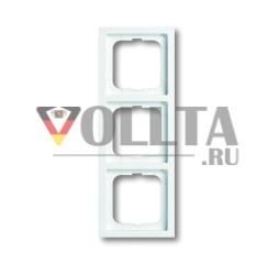 Busch-Jaeger 1723-184K future® линейная рамка, 3-сторонняя рамка студийного белого цвета