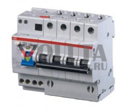 ABB Stotz-Kontakt DS204 A-B13/0.03, комбинация FI/LS 6kA, 4P, тип A, B 13A, 30 мА, 2CSR254101R1135