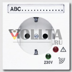 Jung LS521KINAUFO LS990 SCHUKO-розетка  16А, цвет:оранжевый 