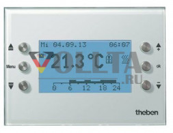 Theben 8269210 VARIA826S KNX   многофункциональное ,  дисплей стекло, белый