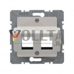 Berker 146302 S1 AMP модульная, Jacks крышка, цвет: кремово-белый, тон:глянец