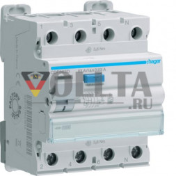Hager CDF663D 4P 10kA 63A 30mA Тип F дифференциальный автоматический выключатель