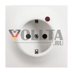 Busch-Jaeger 2310EUGL/VA-774-11 Busch-Protector® SCHUKO® розетка вставная, с защитой от перенапряжения, студийный белый матовый